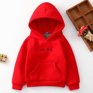 Baby Boys Girls Sweatshirts Cotton Print Brief Spring Kid Hoodies Letters Toddler Children Clothes Long Sleeve thick Sweatshirts H0909