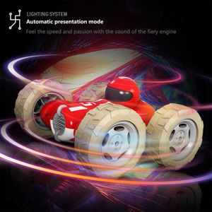 Wholesale tumbling toys resale online - Colorful Lights Tumbling Stunt Remote Control Car WD Drift Off Road Vehicle High Speed Drift Electric Boy Children Toy Car Q0726
