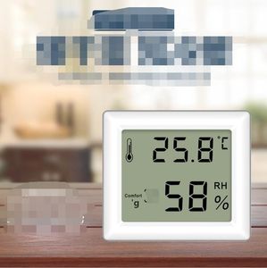 Uppdaterad digital LCD-termometer Hygrometer temperatur fuktighetstester inomhusmätare bildskärm 2 stilar RRB13988