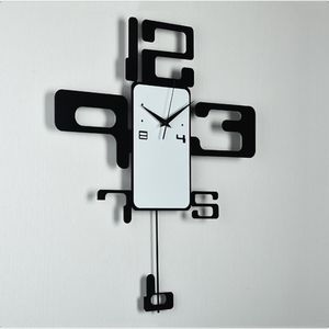 壁掛けの揺れ可能時計メタルクラフトウォッチデザインの装飾的な道具丸販売2021製品クリエイティブL