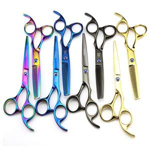 JOEWELL 5.5 inch 6.0 inch 4 colros hair scissors cutting   thinning scissor blue balck  rainbow gold