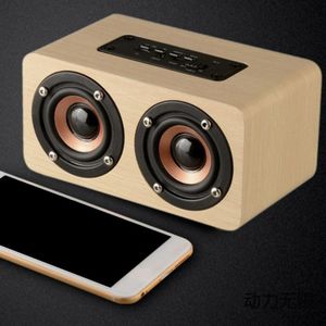 Bezprzewodowe subwoofer mini głośnik komputerowy przenośne głośniki telefoniczne drewniane twórcze prezent stereo audio