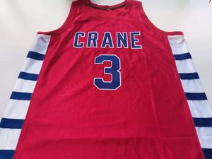 Sällsynt baskettröja män ungdomskvinnor vintage 2000-01 kommer Bynum Crane High School Size S-5XL Anpassad valfritt namn eller nummer