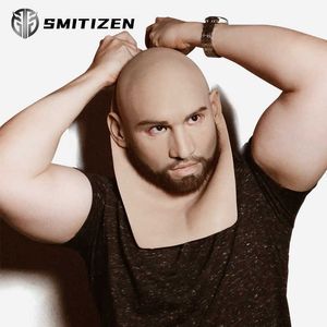 Smitizen Realistic Artificial adult silicone full face for man cosplay party mask fetish real skin