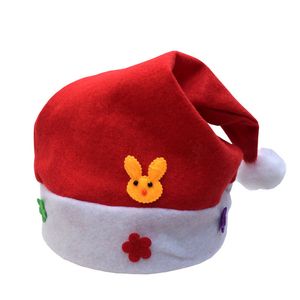 Karikatür şapka çocuklar Noel tatil parti dekoratif malzemeleri çocuk sevimli Noel kapaklar 12 adet / grup rastgele