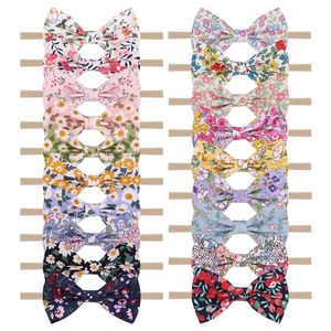 19 Colors Cute Baby Bowknots Headband Girls Retro Bow Hair Bands Newborn Headbands Hairband Kids Baby Hair Accessories