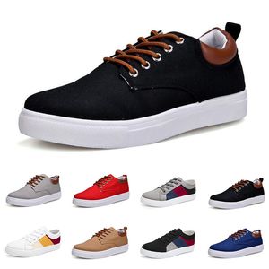 2024 men fashion canvas sneakers shoes black white blue grey red Khaki mens casual out jogging walking item twenty three