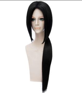 Mode Kvinnors Sexiga Lång Straight Wig Black Natural Cosplay