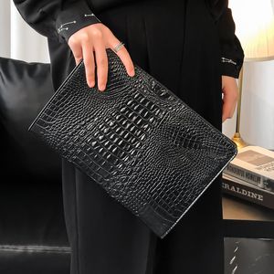 20 sztuk DHL iPad Sprzęgła Case Torba Crocodile Grain Casual Koperta Torby Dokumentowe Pakiet