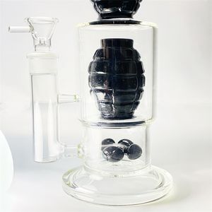 Heißes Wasser Kleines Glas großhandel-Heiße erstaunliche Funktion Granate Glas Bong Hukahn Raucher Rohr Wasserrohrbongs mit kleinen PERCKs mm Gelenk GB