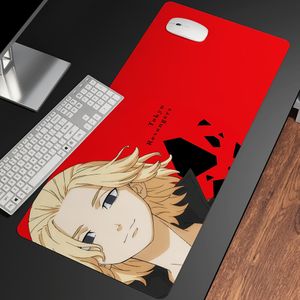 Anime Tokyo Revengers Mouse Pad HD Impressão de computador Gamer Mouse Mad Tapete Borda Mousepad XXL Teclado PC Ratos Mats Pad para CSGO.