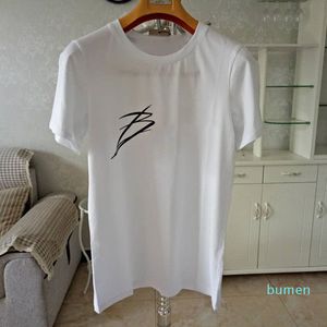 Estate Mens T Shirt Lettera Stampa manica corta Alta Qity Moda Coppie in cotone Tee Polo 4 Colori Taglia S-2XL2021