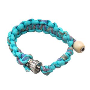 Bracciale in metallo pipa da fumo tubi di tabacco annodati moda bracciale in metallo tubi luminosi dab rig