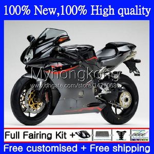 MV Agusta F4 R312 750S 1000 R 750 CC S 1000cc Düz Siyah 05-06 KOMPLİK 6NO.20 312R 750R 1000R Cowling 312 1078 S 05 06 MA MV F4 2005 2006 Bodys Kit