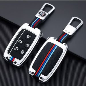 Cynkowy Car Car Key Case Pilot FOB Keys Pokrywa do Land Rover Range Rover Sport Evoque Velar Discovery LR4 Freelander2 Jaguar Auto Części