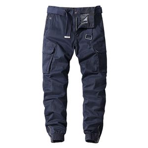 Spodnie Cargo Mężczyźni Hip Hop Streetwear Jogger Pant Moda Spodnie Multi-Pocket Casual Joggers Spodnie dresowe Mężczyźni Spodnie 211110