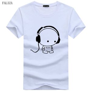 Homens t - shirts Qualidade superior Camisetas Moda DJ Caixa Menino Caráter Impresso Tops de Verão Hip Hop Manga Curta Tees Plus 5XL TX111 210629