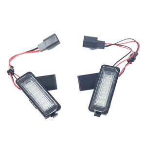 1 Pair 3W/12V LED Number License Plate Light Lamp For VW GOLF 4 5 6 7 Polo 6R Car Exterior Accessories White LED License Lamp