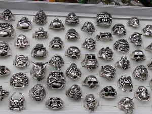 Vintage Antique Skelett Ring Hallowmas Skull Rings Mix Size Design