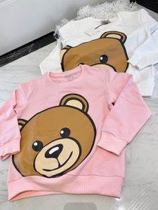 100 % Baumwolle Langarm-Sweatshirt für Mädchen und Jungen, Herbst-Cartoon-Druck-Hoodie für Kinder, lässige Pullover, Kleidung, Tops