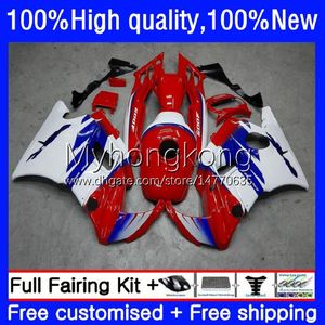 Kit de corpo para Honda CBR600FS CBR600CC CBR600F2 1991 1992 1993 1994 Bodywork 34No.100 CBR600 F2 91-94 CBR 600F2 600 F2 FS CC 600CC 600FS 91 92 93 94 Blue Blue Branco Novo