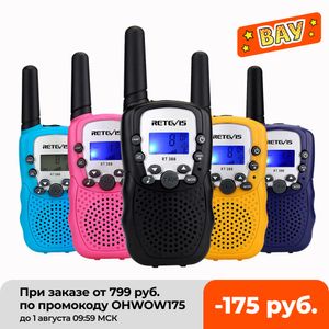 RETEVIS RT388 Walkie Talkie bambini Walkie-talkie 2 pezzi stazione radio bidirezionale PMR regalo di compleanno/uso familiare/campeggio 100-800M