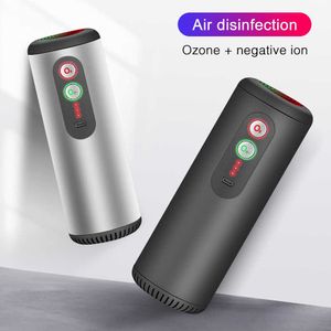 Car USB Air Purifier with HEPA Filter freshener Vehicle Infrared Sensor Cleaner for Home Office Gray