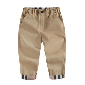 Pantaloni casual per neonati Pantaloni per bambini Autunno Inverno Pantaloni lunghi in cotone scozzese per bambini Pantaloni tutto-fiammifero