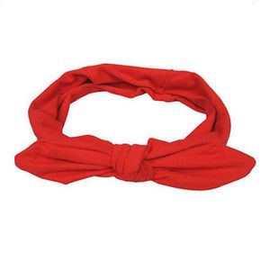 2021 nuove ragazze delle donne di modo elastico stretch tinta unita fiocco di coniglio stile fascia per capelli fascia turbante accessori per capelli HairBand 20 pz/lotto