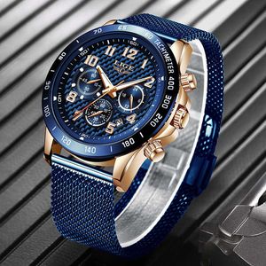 Uhren Uhr Männer LIGE Mode Sport Quarzuhr Herrenuhren Top-marke Luxus Business Wasserdichte Uhr Relogio Masculino 210527