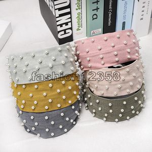 Moda Pano Sólido Pérola Headband para Mulheres Meninas Acessórios de Cabelo Headbands Cabelo Grampos de Cabelo Diademas Para El Pelo Mujer