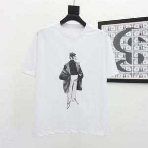 Üst Fransız toptan satış-21ss Balina Tasarımcısı T shirt Erkek Kadın Rahat Tees Kısa Kollu Hip Hop Tops Tee Punk Nakış Baskı Mektubu Kaykay Paris Kola Patates Kızartması Moda Giyim S XL