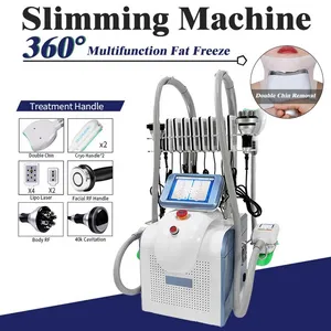 Portable 360 Degree Cryo Slimming Fat Freeze Machine Cryotherapy 2 Handles Freezing Sculpting Lipo Laser Body