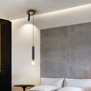 Modern Art Long Cable Suspension lamp Luminaire LED Pendant Lights for Bedside Reading Decoration Lighting spot Lamp