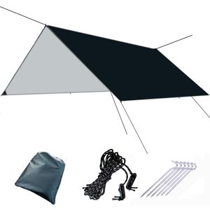 Família ao ar livre que recolhe o grande dossel Shade Beach Camping barraca impermeável pano moistureecushion triangle xg0035