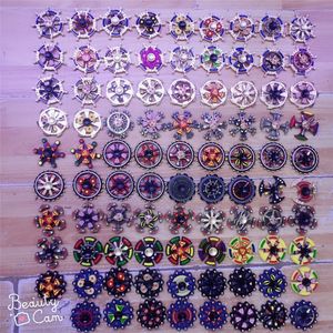 New Decompression Toy two spaces fidget gyro skull series double bearing alloy finger gyro top handspinner with box