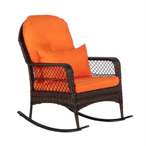Latte Woven Single Rocking Chair Brown Gradient A30 A42