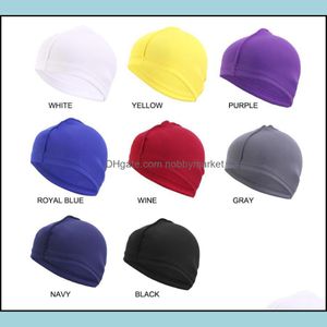 Beanie / Skl Chapéus Chapéus Chapéus, Lenços Luvas Moda Aessórios Elastic Band Wave para Homens Mens Womens Wig Cap 360 540 e 720 Ondas Drop Deliv