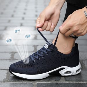Fashion Mens Womens Cushion Running Shoes Breathable Designer Black Blue Grey Sneakers Trainers Sports Size 39-45 W-1713