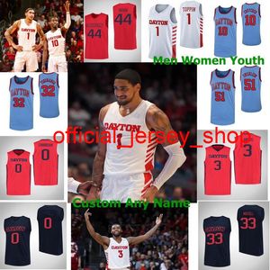 Dayton Flyers NCAA College Basketball Jerseys Mens 10 Jalen Crutcher 11 Sean Loughran 14 Moulaye Sissoko Jhery Matos Jordy Tshimanga Custom