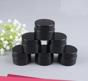 wholesale 1000pcs/lot 5g Black Plastic Jar Eye Cream Bottle Cosmetic Make Up Jars UV-resistant