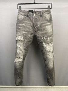 Italienska mode europeiska och amerikanska män casual jeans, högkvalitativ tvätt, ren handslipning, kvalitet optimering la98200