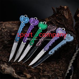 Mini portachiavi coltello da tasca coltello da frutta portachiavi coltello pieghevole lama chiave multi-strumento lettera apertura gadget kit campeggio strumento EDC all'aperto