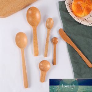 Wooden Spoon Sauce Spatula Ecofriendly Japan Tableware Seasoning Scoop Coffee Honey Tea Milk Stirrer Wood Small