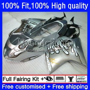 Honda Blackbird CBR1100xx 96 97 98 99 00 01 35NO.32 CBR 1100xx 실버 화염 1100 CC XX 2002 2003 2004 2005 2006 2007 CBR1100 XX 96-07 OEM 페어링