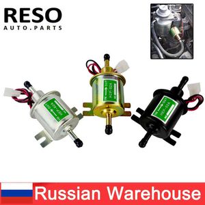 Reso-- Universal 12V Fuel Pump Electric Diesel Petrol Low Pressure Bolt Fixing Wire Hep-02a för bilförgasare Motorcykel ATV