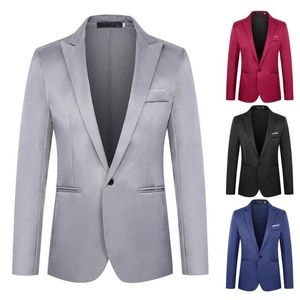 Arten Von Blazer Für Männer großhandel-Herrenanzüge Blazer Klassischer formaler Blazer Typ Warm Trendy Single Button Revers Anzug Jacke