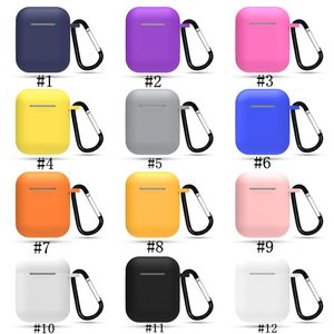 Trådlösa Bluetooth-hörlurar MINI SOFT Silicone Fodral för Apple AirPods Pro Shock Proof Cover Earphone Air Pods 1 2 3 Protector Fodral