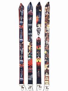 Cell Phone Straps & Charms 600pcs cartoon Attack on Titan Neck Lanyard Mobile Key Chain ID Holders Badge Chains Jewelry Accessories wholesale New