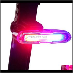 Luzes usb recarregável dianteira traseira lítio bateria levou bicicleta taillight ciclismo capacete lâmpada de luz montagem acessórios de bicicleta ur6e9 hvjvm